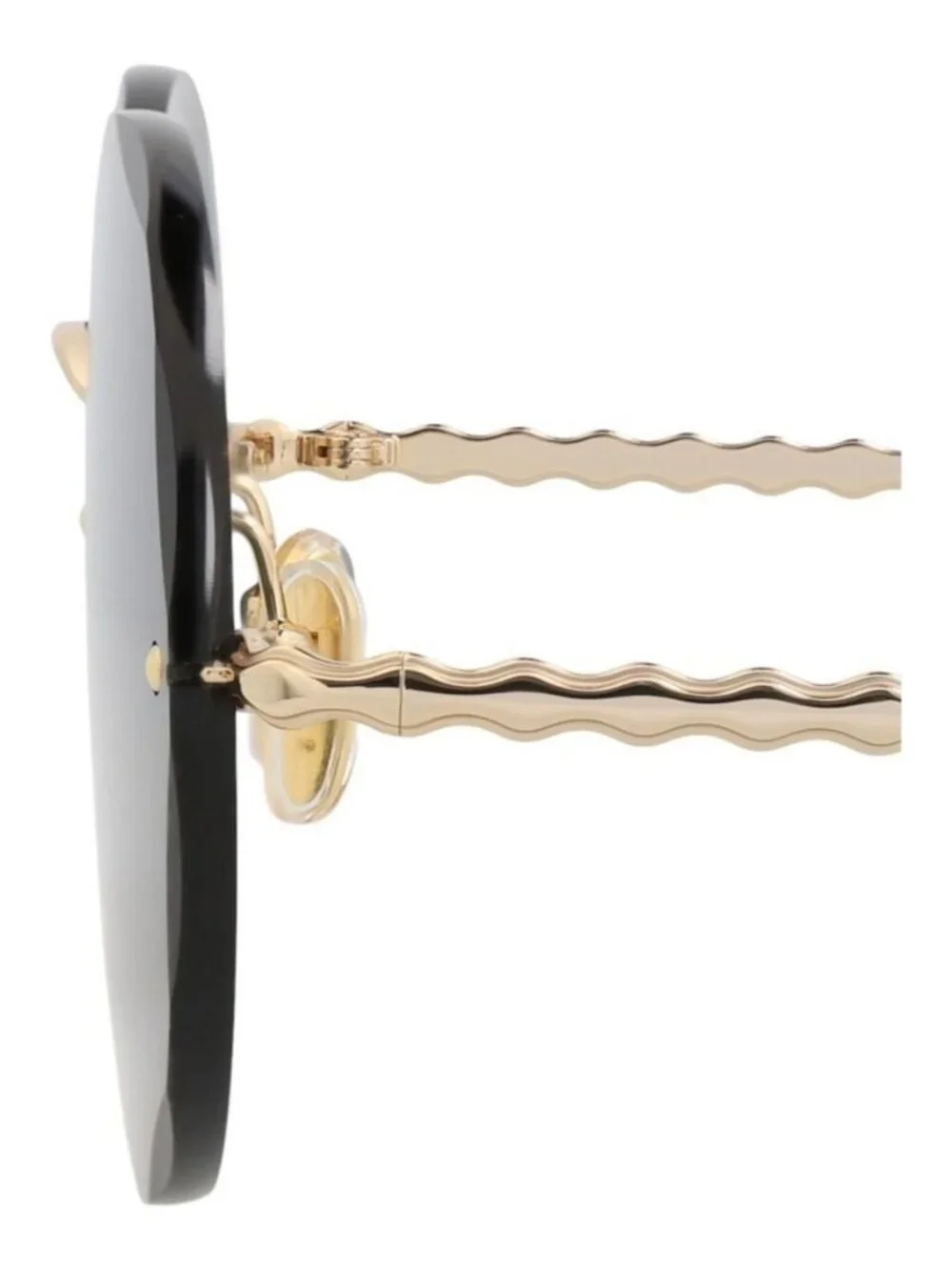 New Chloé Womens Round/Oval Gold Gold Grey Fashion Designer Sunglasses